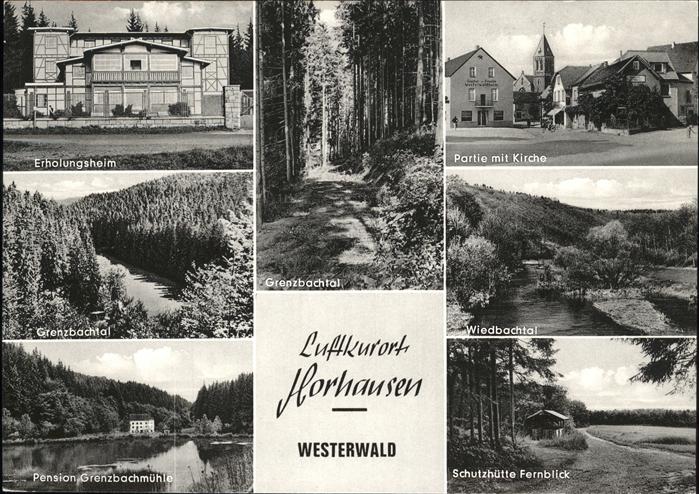 Horhausen Westerwald Kirche Erholungsheim Pension Schutzhütt