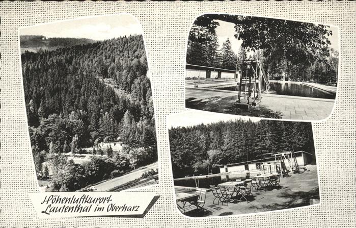 Lautenthal Harz Teilansichten Waldschwimmbad