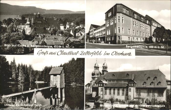 Clausthal-Zellerfeld Goslar Niedersachsen Kirche Bergakademie Kellerbalser Teich