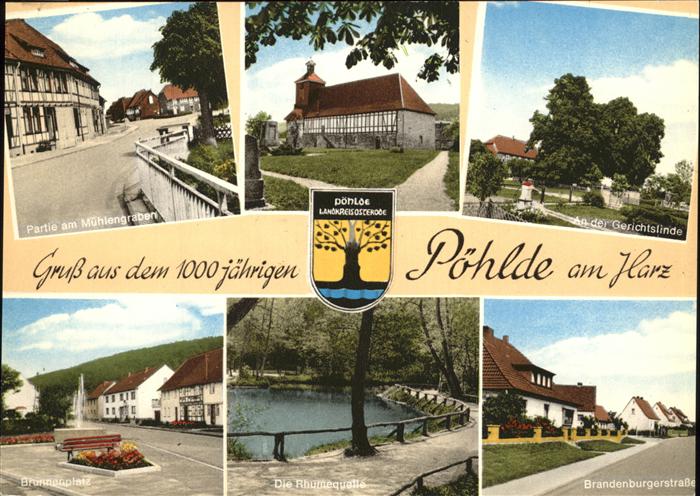 Poehlde Mühlengraben Gerichtslinde Brunnenplatz