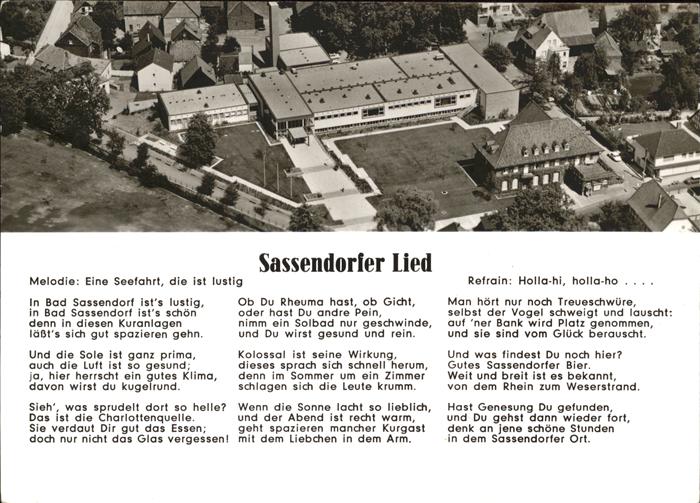 Bad Sassendorf Sassendorfer Lied Teilansicht Luftaufna