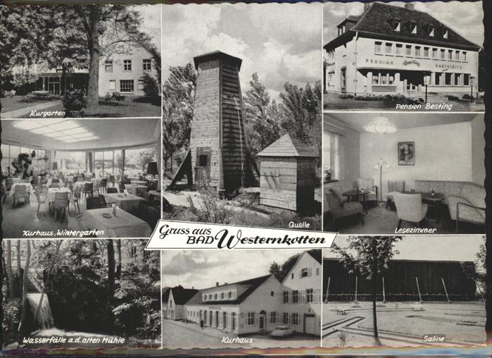 Bad Westernkotten Kurgarten Kurhaus Pension Besting Quell