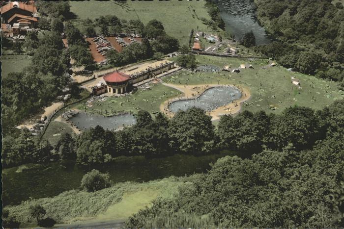 Heimbach Eifel Schwimmbad Luftaufnahme