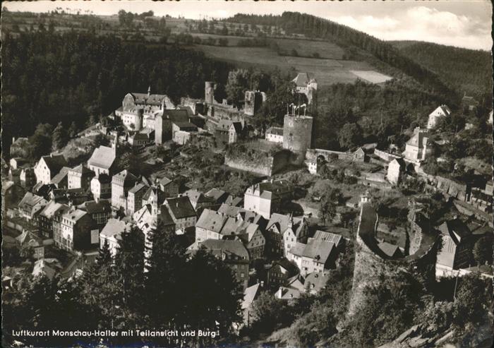 Monschau Montjoie NRW Teilansicht Monschau Burg