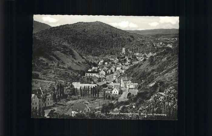 Heimbach Eifel Teilansicht Heimbach Burg Blick vom Stu