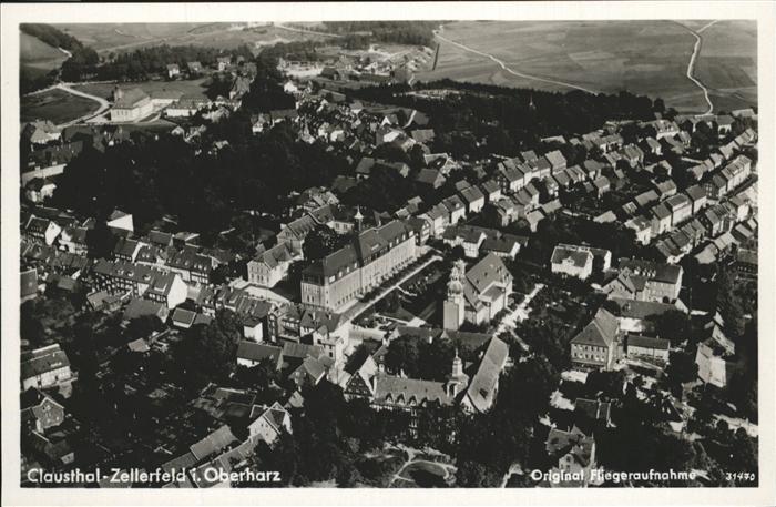 Clausthal-Zellerfeld Goslar Niedersachsen Luftaufnahme Clausthal-Zellerfeld Kirc