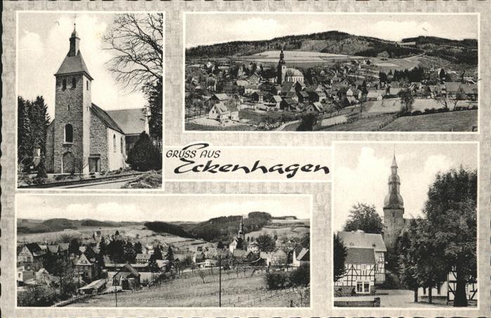 Eckenhagen Teilansicht Eckenhagen Kirche