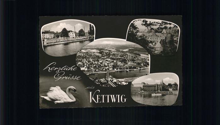 Kettwig Teilansichten Kettwig Luftaufnahme Schw