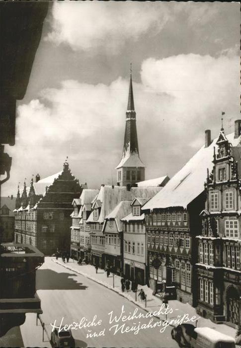 Hameln Weser Osterstrasse Kirche Winterimpressionen