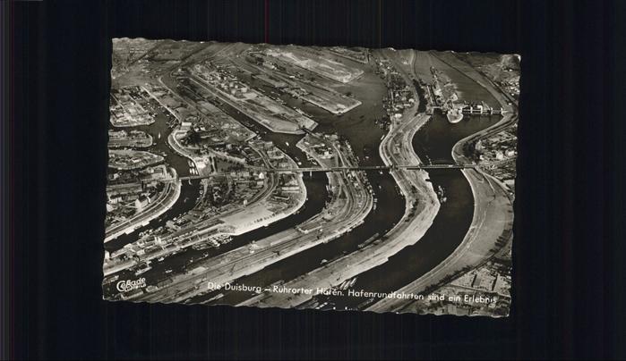 Duisburg Ruhr Ruhrorter Hafen Fliegeraufnahme
