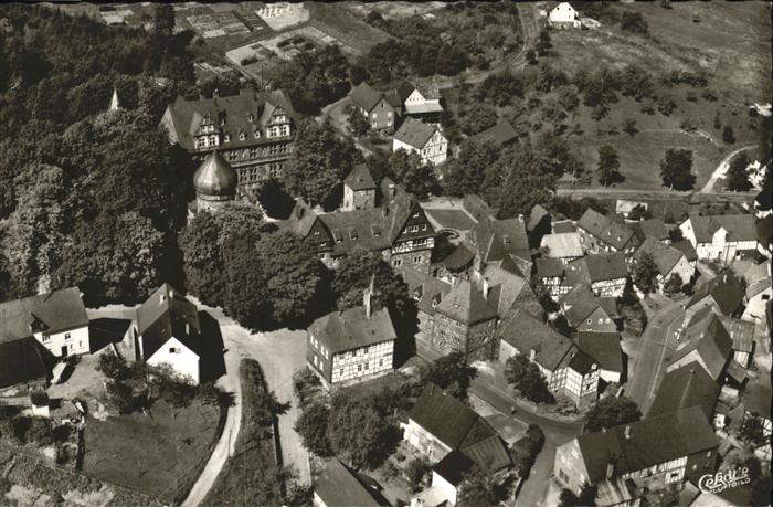 Friedewald Westerwald Schloss Friedewald Fliegeraufnahme