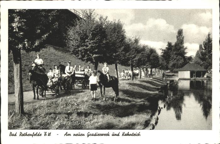 Bad Rothenfelde Gradierwerk Kinder Pferde Wagen