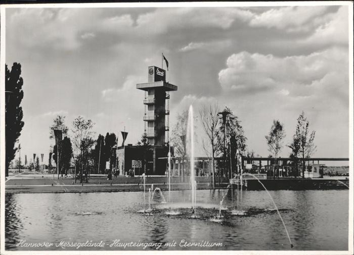 HANNOVER  CITY Messegelaende Haupteingang Eternitturm