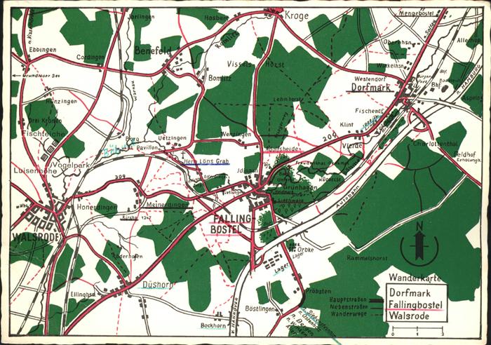 Fallingbostel Dorfmark Wanderkarte Walsrode