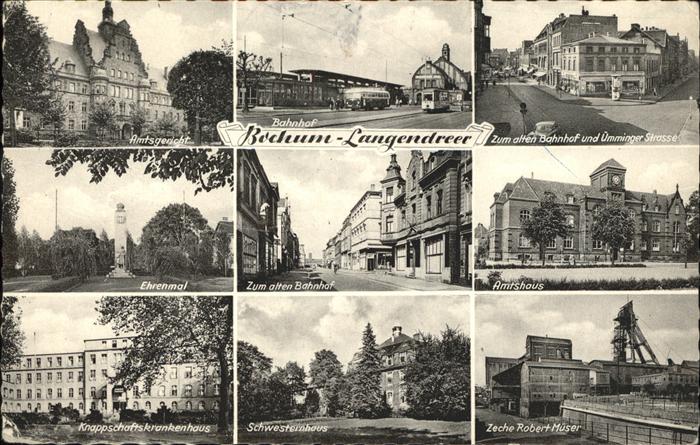 BOCHUM  CITY Amtsgericht Ehrenmal Schwesternhaus