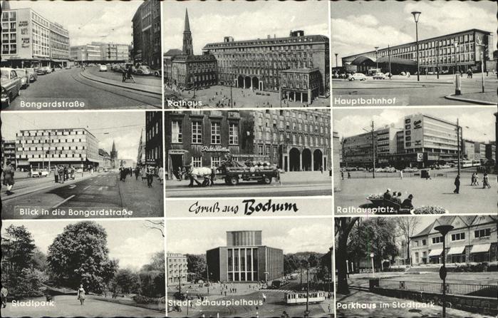 BOCHUM  CITY Rathausplatz Stadtpark Stadt Schauspielhaus
