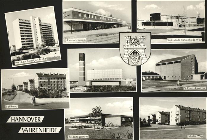 HANNOVER  CITY Vahrenheide Erfurter Weg Volksschule St. Franziskuskirche Tituski