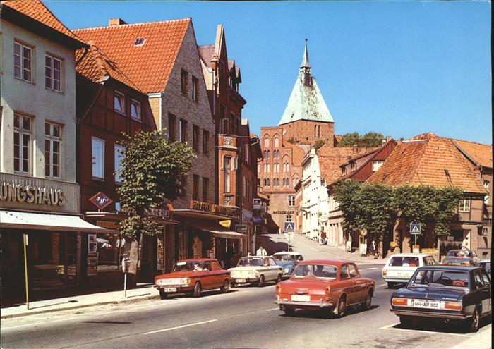 Moelln Marktstrasse Autos Kirche