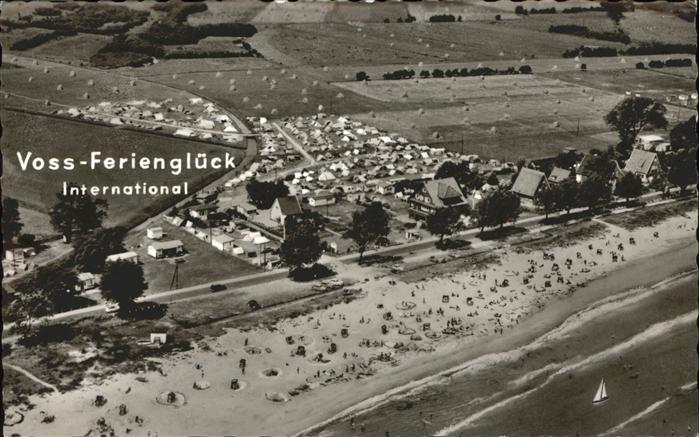 Haffkrug Ostseebad Fliegeraufnahme Voss Ferienglück Strand