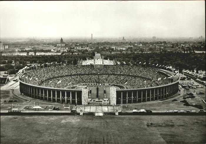 BERLIN  CITY Fliegeraufnahme Olympia Stadion