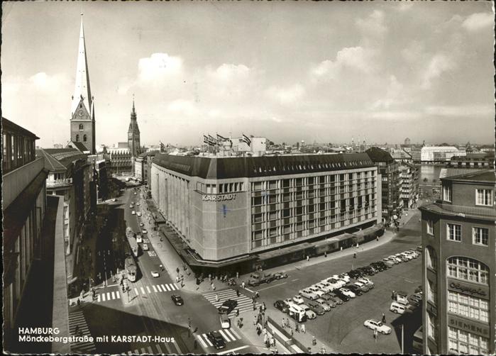 HAMBURG  CITY Moenckebergstrasse Karstadt Haus Autos