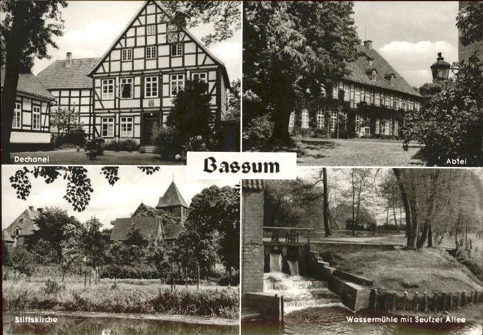 Bassum Diepholz Niedersachsen Dechanel Abtei Wassermuehle Seufzer Allee Stiftski