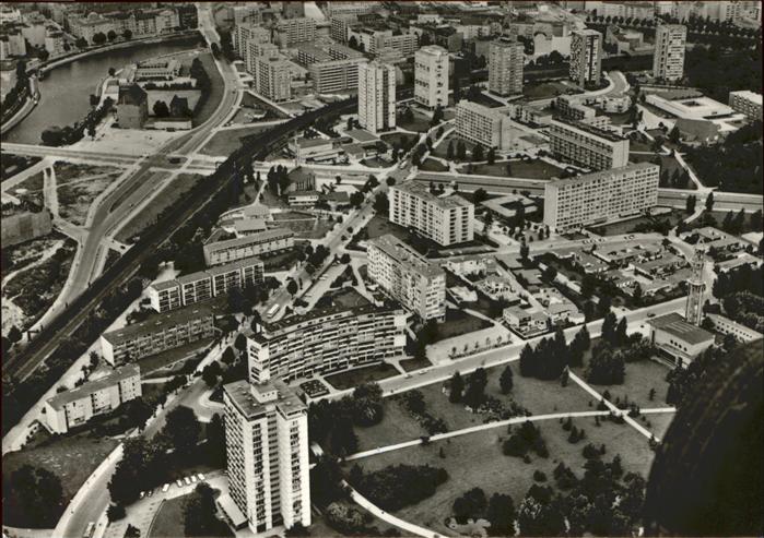 BERLIN CITY Fliegeraufnahme Hansaviertel Plattenbau
