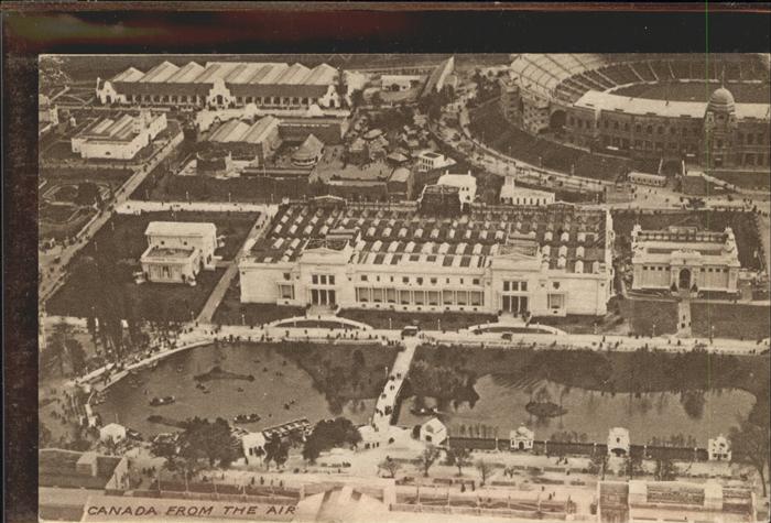 Exhibition British Empire 1924 Canada Fliegeraufnahme