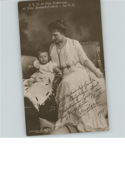 Adel Grossherzogin Prinz Bernhardt Friedrich