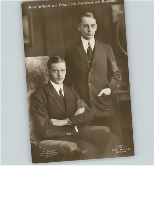 Adel Prinz Wilhelm Prinz Louis Ferdinand