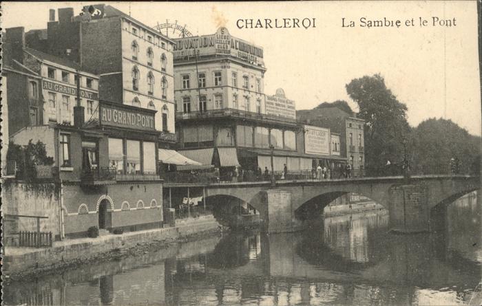 Charleroi Wallonie La Sambre et le Pont
