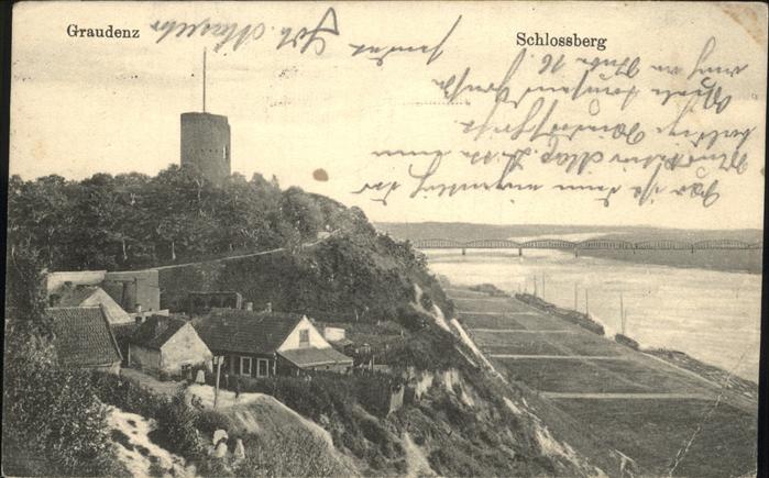 Graudenz Westpreussen Schlossberg Weichsel