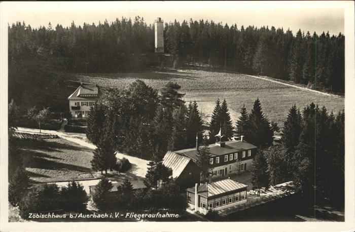 Auerbach Erzgebirge Zöbischhaus Fliegeraufnahme