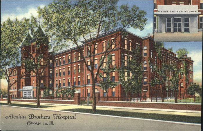 Chicago Illinois Alexian Brothers Hospital Kuenstlerkarte