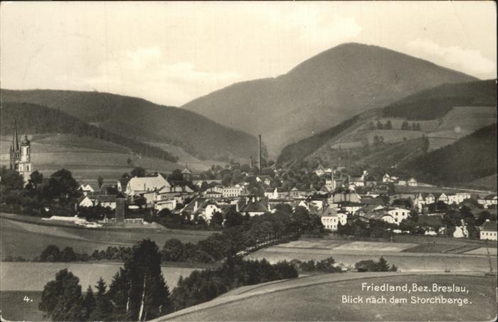 Friedland Breslau Blick nach dem Storchberge