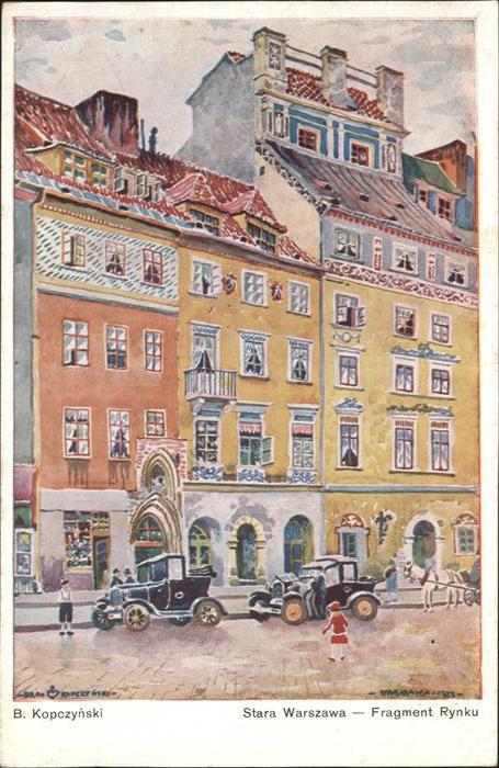 Warschau Masowien Stara Warszawa Fragment Rynku Künstlerk