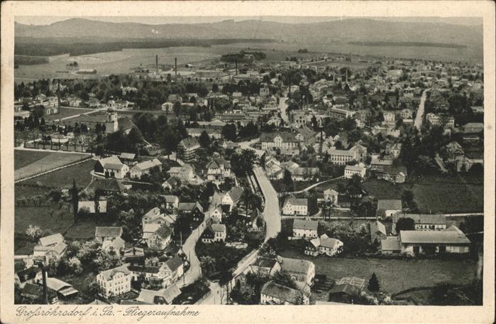 Grossroehrsdorf Sachsen Panorama Fliegeraufnahme
