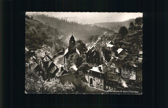 Monschau Montjoie NRW Morgengrauen in Monschau