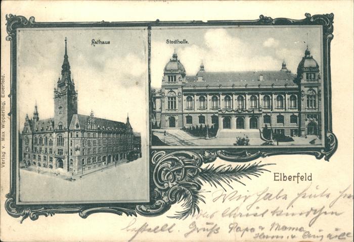 Elberfeld Wuppertal Rathaus und Stadthalle