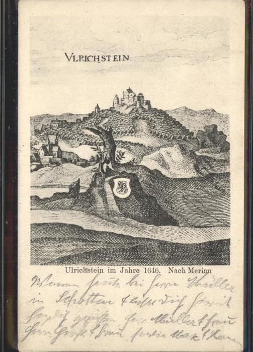 Ulrichstein im Jahre 1646 Künstlerkarte