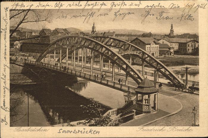 SAARBRueCKEN Saarland Friedrich Bruecke