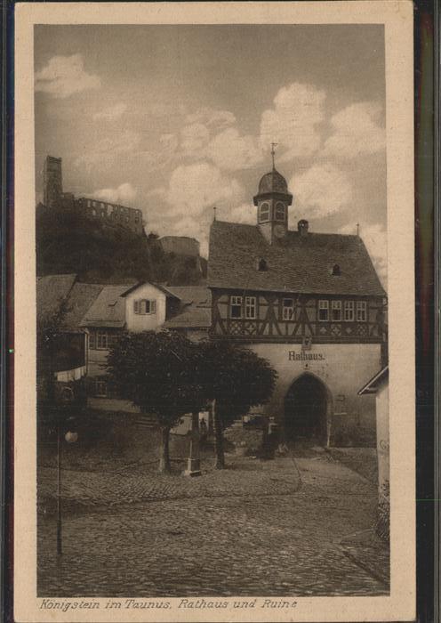 Koenigstein Taunus Rathaus u.Ruine