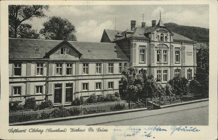 Olsberg Sauerland Kurhaus Dr.Grüne