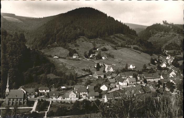 Sieber Herzberg am Harz Osterode Niedersachsen Blick auf Sieber Harzberge