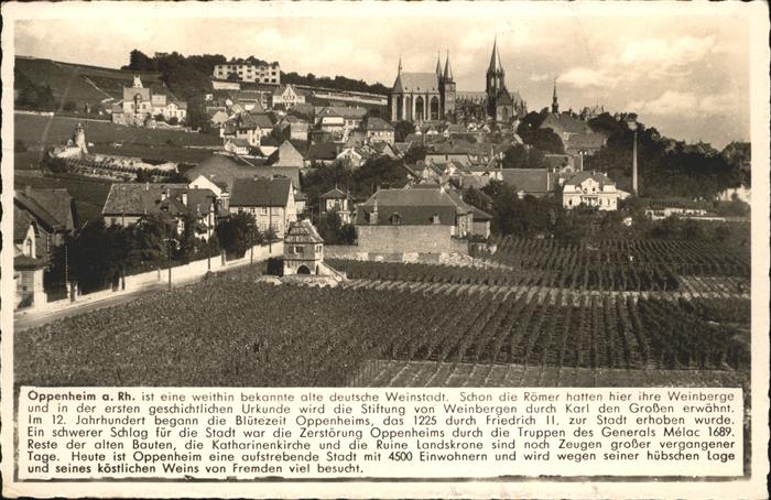 Oppenheim Weinstadt Oppenheim