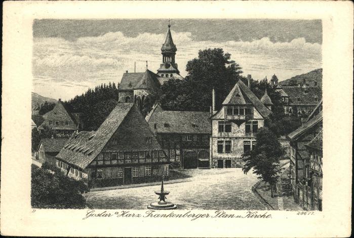 GOSLAR Harz Niedersachsen Frankenberger Plan und Kirche