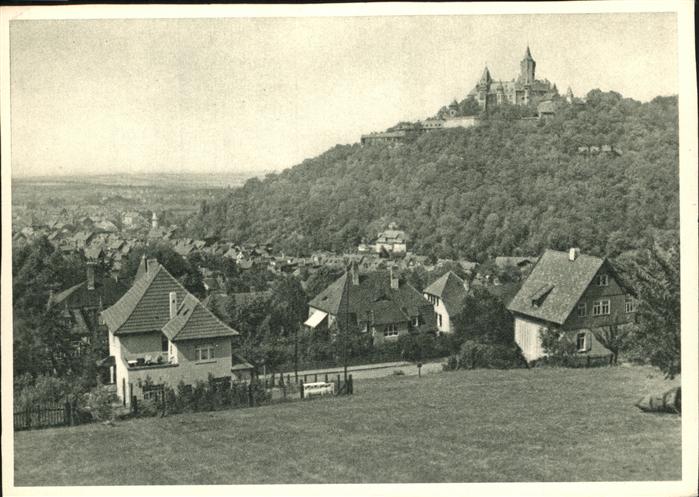 Wernigerode Harz Blick zum Schloss