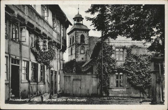 Hornburg Wolfenbuettel Kirche vom Marktplatz