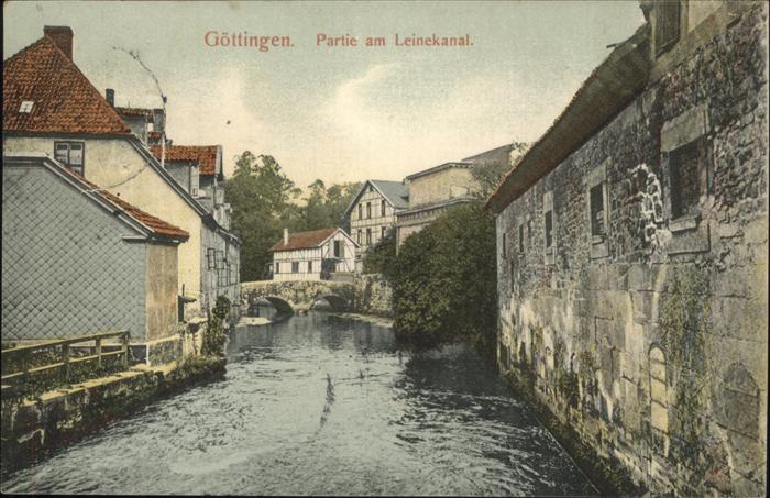 Goettingen Niedersachsen Partie am Leinekanal