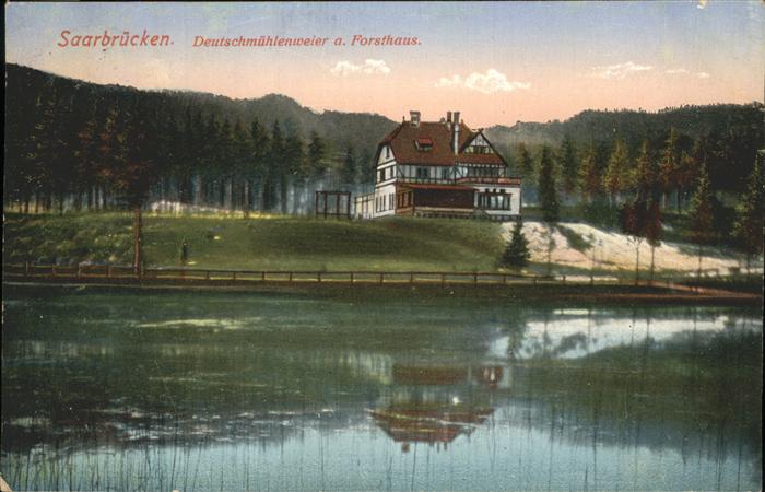 SAARBRueCKEN Saarland Deutschmuehlenweiher Forsthaus